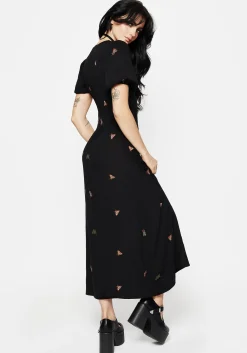 Copia Moth Embroidered Maxi Dress