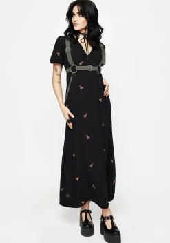 Copia Moth Embroidered Maxi Dress