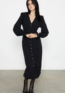 Cora Button Up Midaxi Dress