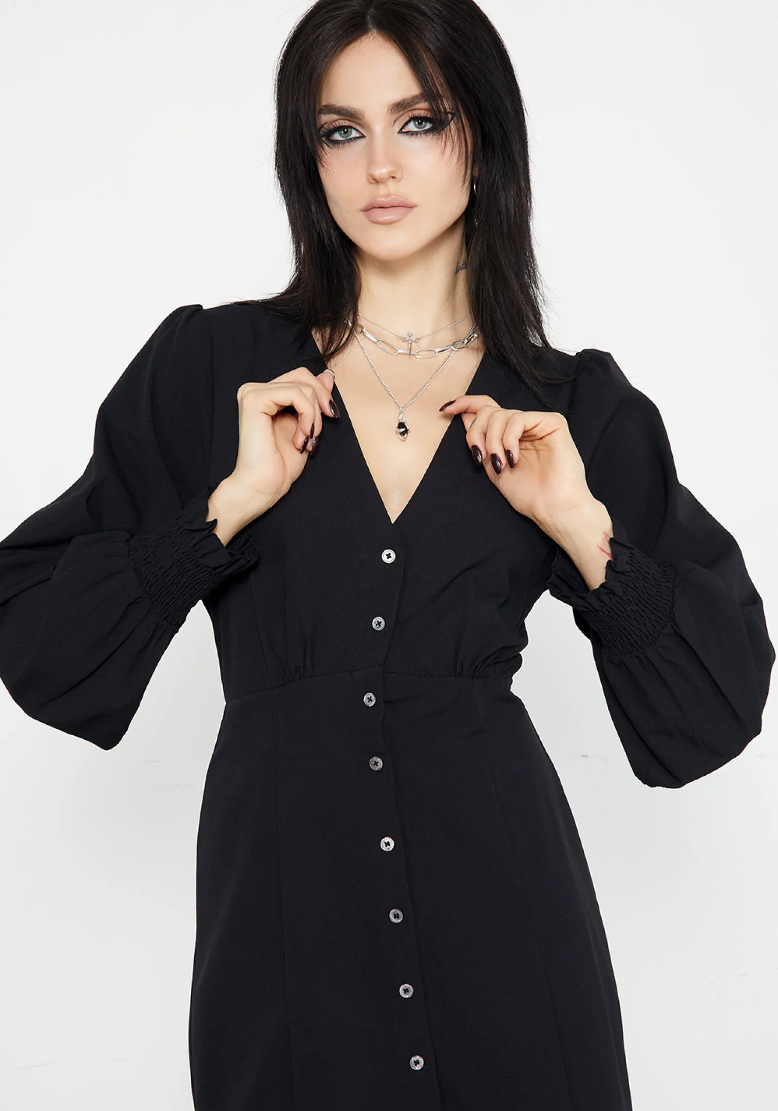 Cora Button Up Midaxi Dress