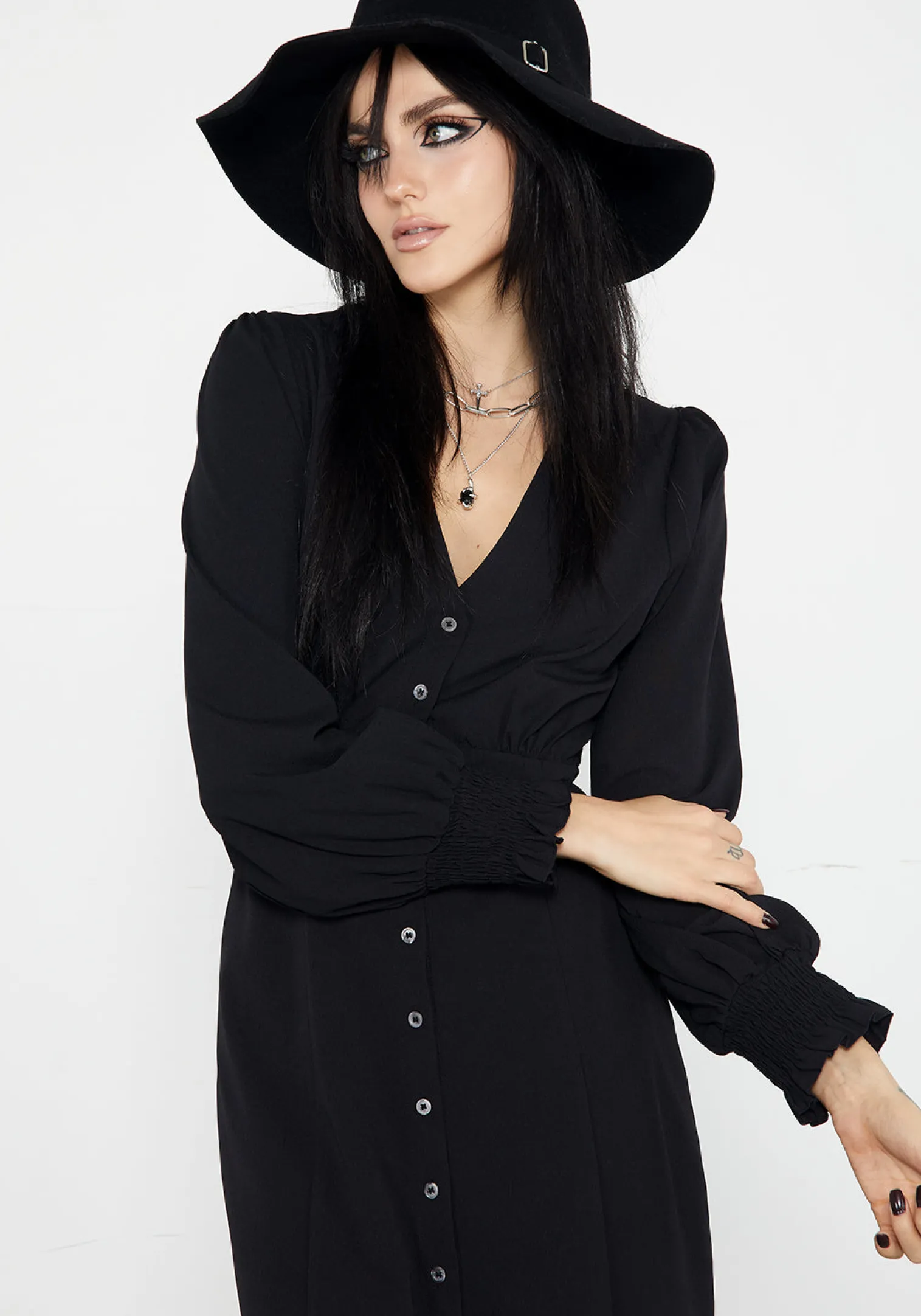 Cora Button Up Midaxi Dress