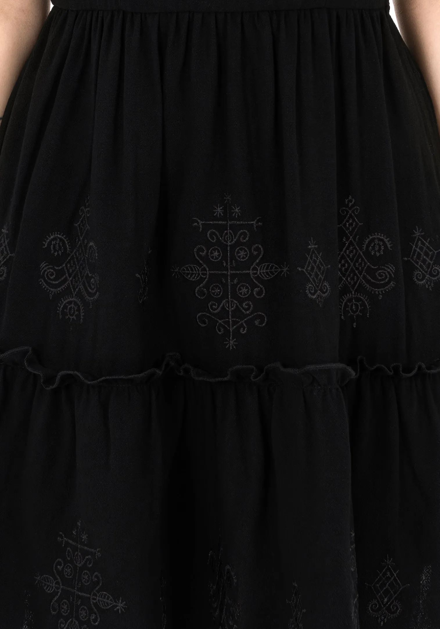 Cordata Embroidered Cami Mini Smock Dress