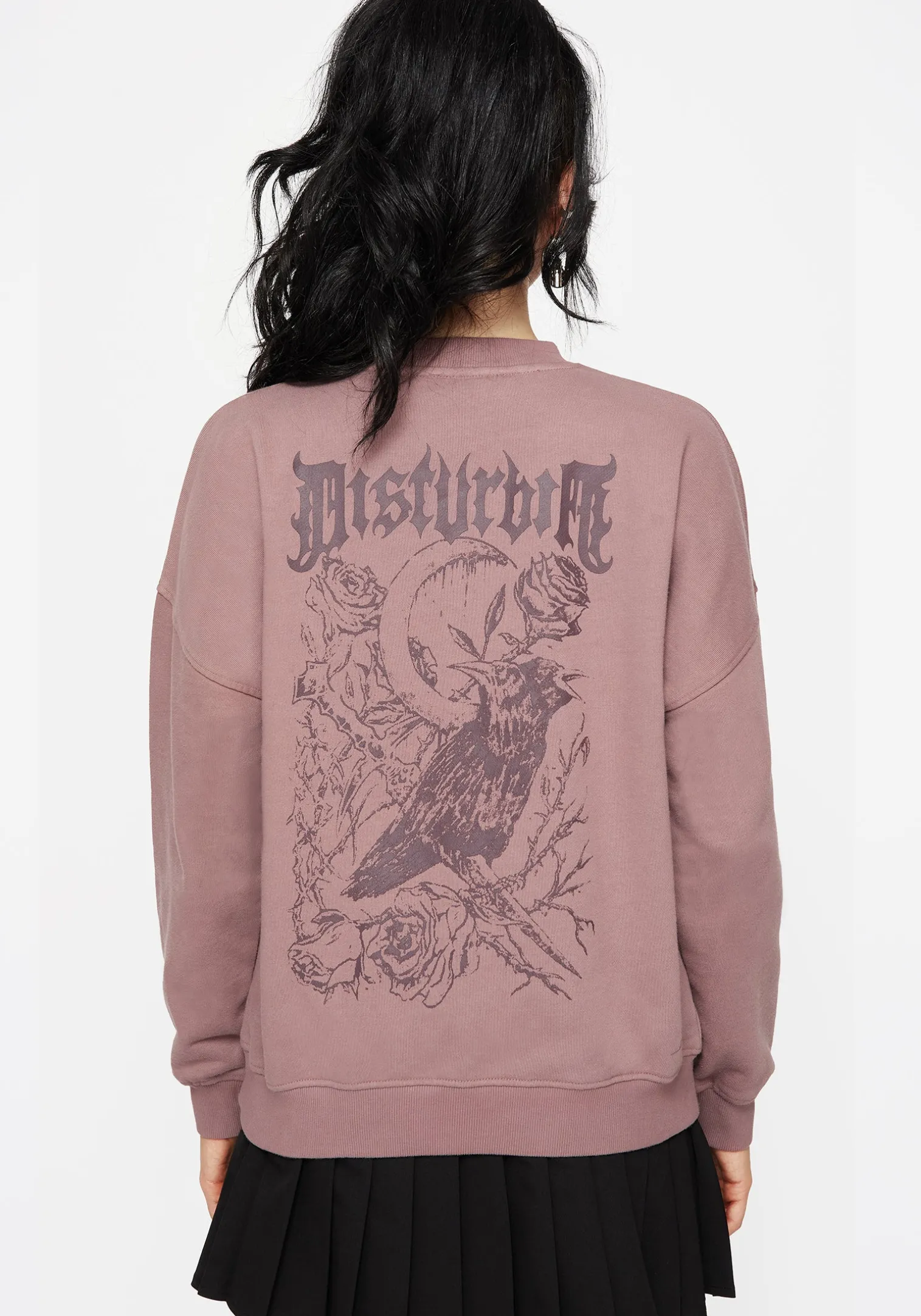 Corvus Graphic Print Crew Neck Sweatshirt