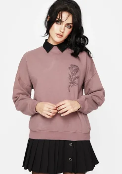 Corvus Graphic Print Crew Neck Sweatshirt