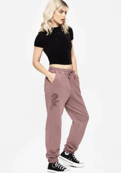 Corvus Graphic Print Tapered Cuffed Sweatpants