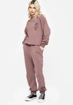 Corvus Graphic Print Tapered Cuffed Sweatpants