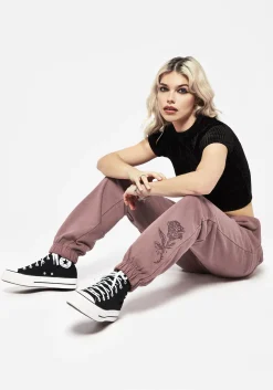 Corvus Graphic Print Tapered Cuffed Sweatpants
