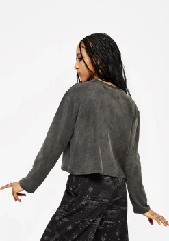 Cosmic Long Sleeve Crop Pyjama Top