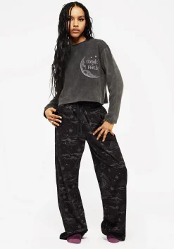 Cosmic Long Sleeve Crop Pyjama Top