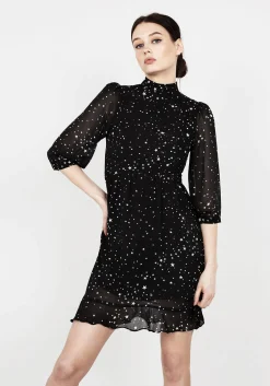 Cosmos High Neck Dress