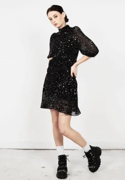 Cosmos High Neck Dress