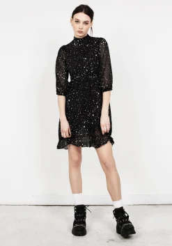 Cosmos High Neck Dress