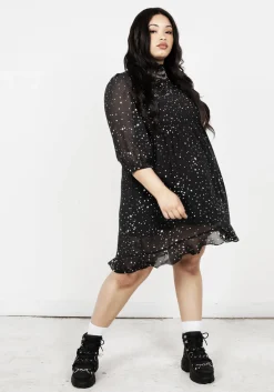 Cosmos High Neck Dress