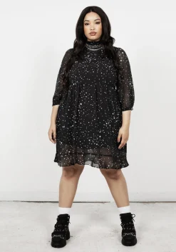 Cosmos High Neck Dress