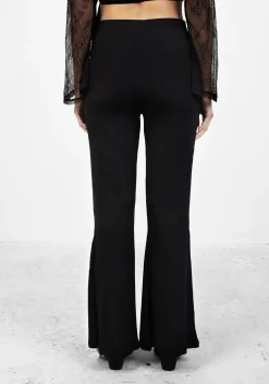 Coyote Fringed Jersey Flares