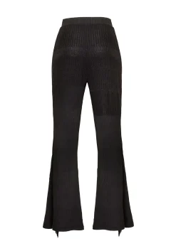 Coyote Fringed Jersey Flares
