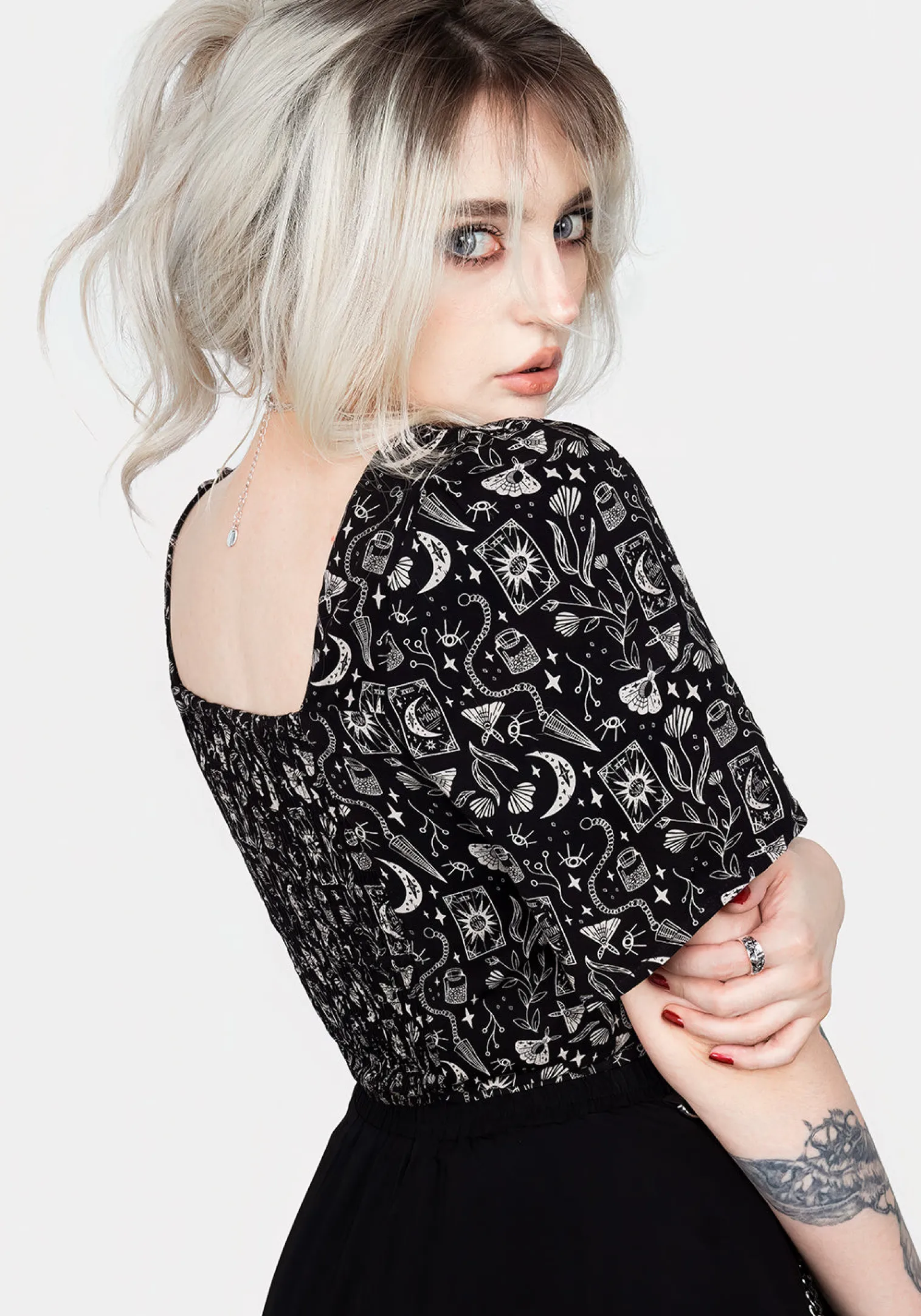 Craft Hook And Eye Crop Top