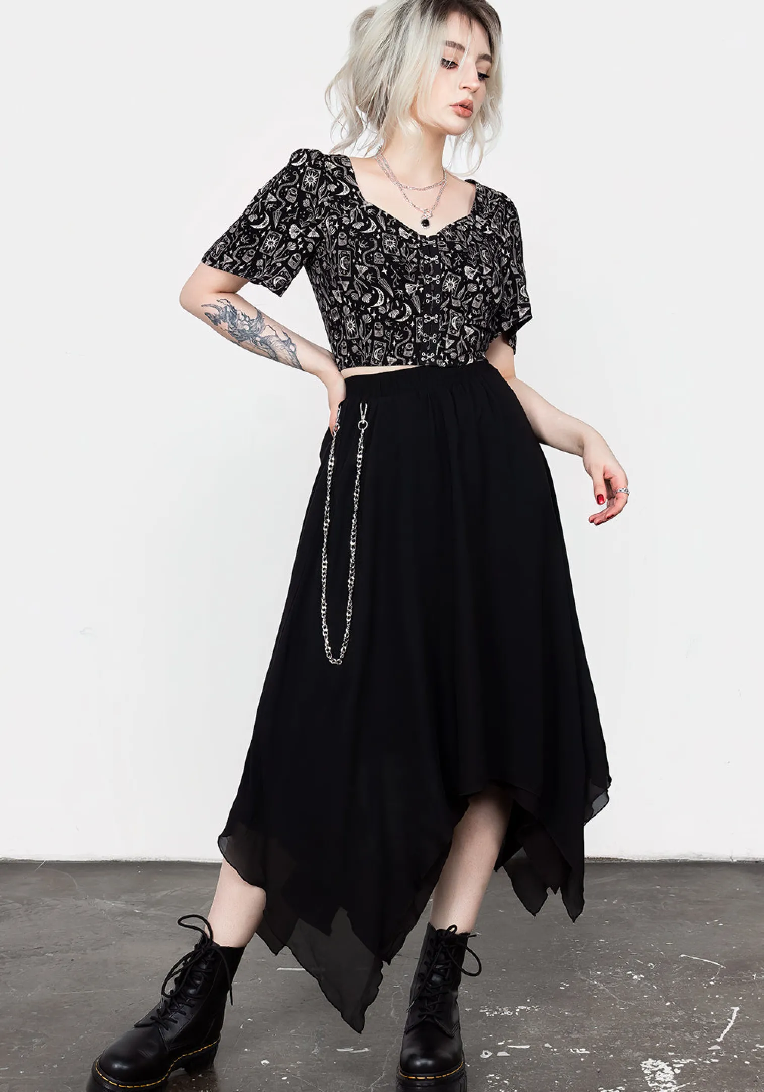 Craft Hook And Eye Crop Top