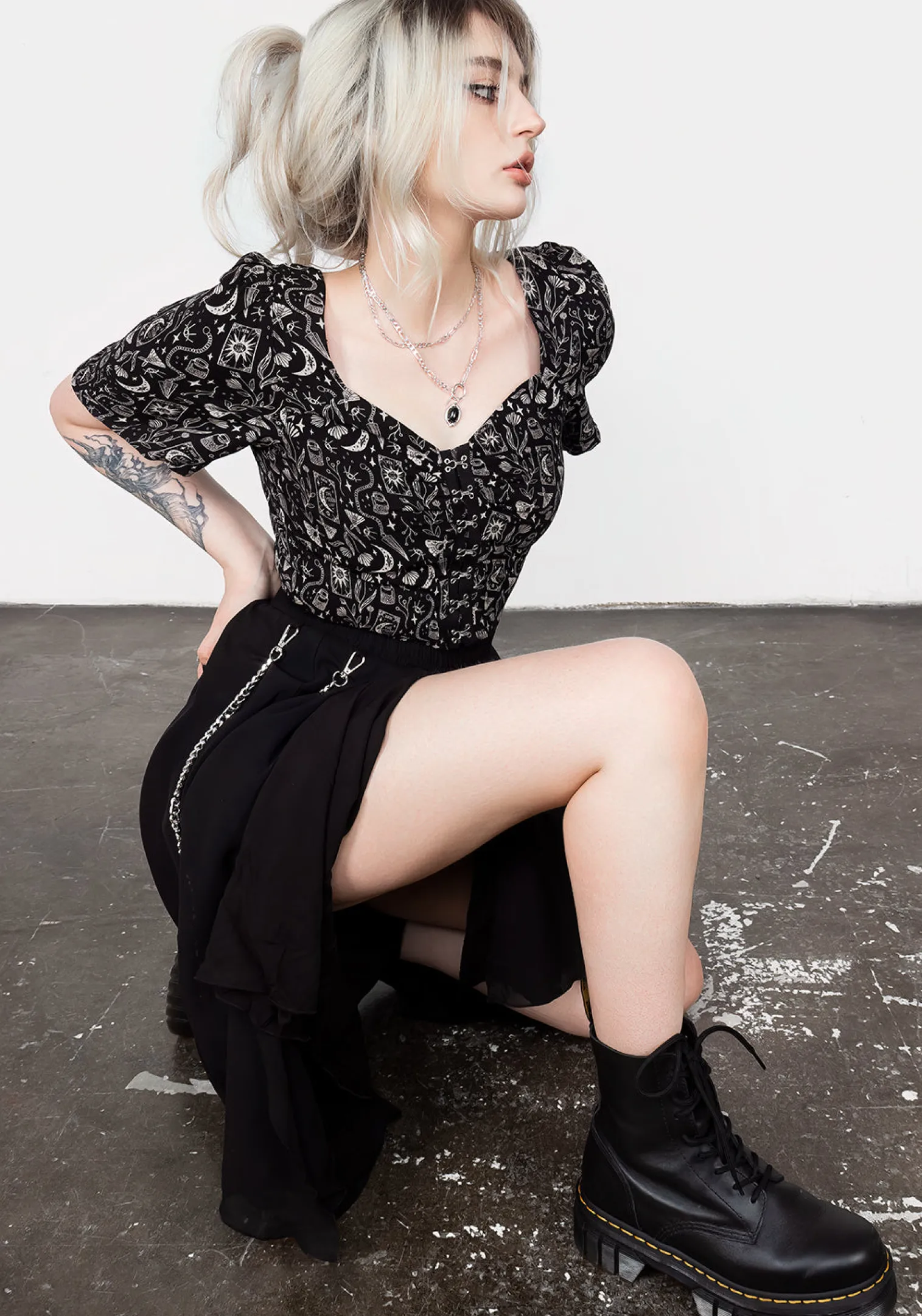 Craft Hook And Eye Crop Top