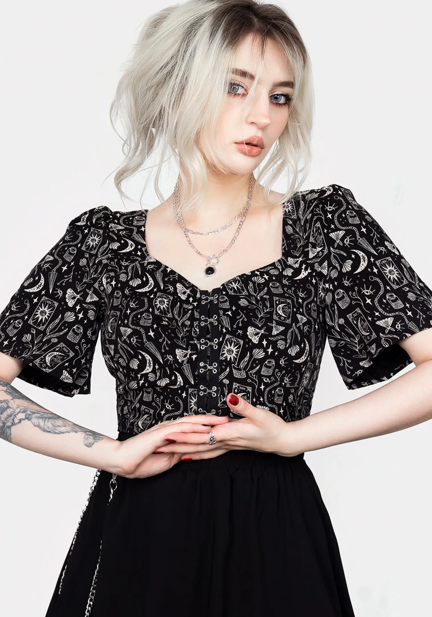 Craft Hook And Eye Crop Top