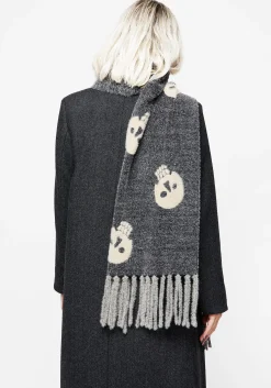Crania Skull Knit Scarf
