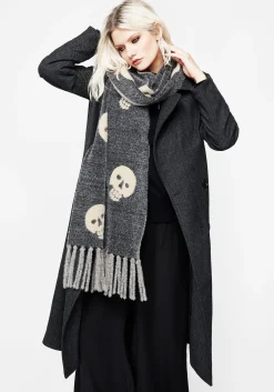Crania Skull Knit Scarf