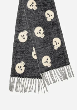 Crania Skull Knit Scarf