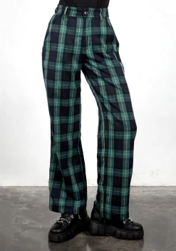 Creed Wide Leg Check Trousers