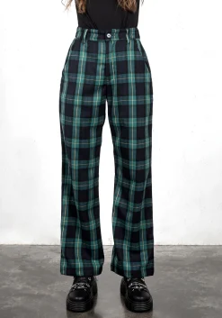 Creed Wide Leg Check Trousers