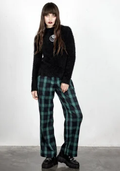 Creed Wide Leg Check Trousers