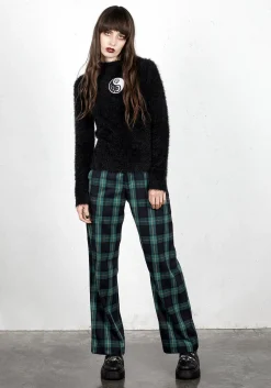 Creed Wide Leg Check Trousers