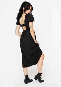 Cressida Moth Embroidered Midi Dress