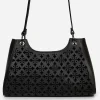 Crux Cut Out Faux Leather Shoulder Bag