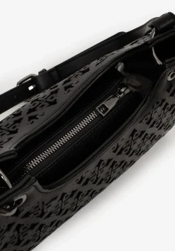Crux Cut Out Faux Leather Shoulder Bag