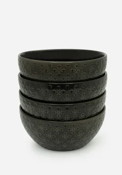 Crux Debossed Ombre Bowl (4 Piece Set)