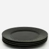 Crux Debossed Ombre Dinner Plate (4 Piece Set)