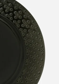 Crux Debossed Ombre Dinner Plate (4 Piece Set)
