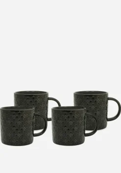 Crux Debossed Ombre Mug (4 Piece Set)