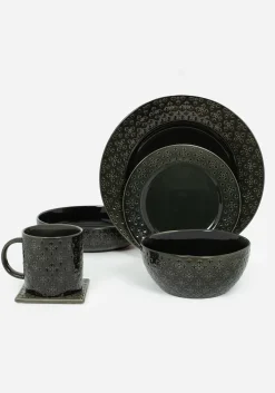 Crux Debossed Ombre Side Plate (4 Piece Set)