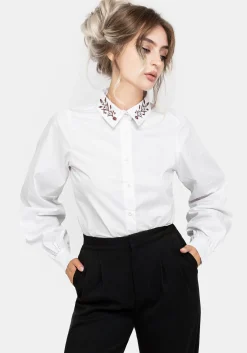 Cybele Embroidered Button Up Shirt