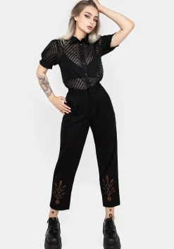 Cybele Embroidered Tapered Trousers