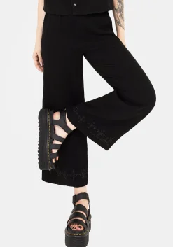 Damara Embroidered Cotton Culottes