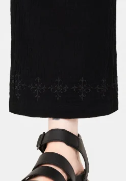 Damara Embroidered Cotton Culottes