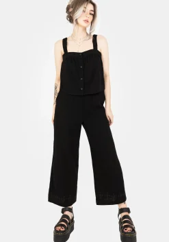 Damara Embroidered Cotton Culottes