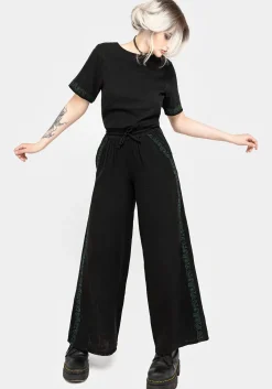 Damiana Embroidered Cotton Trousers