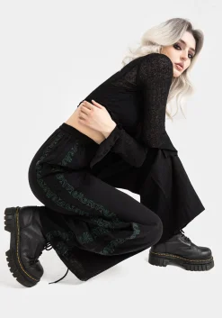 Damiana Embroidered Cotton Trousers