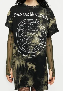 Dance Of Venus Tie Dye T-shirt Dress