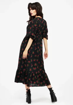 Darcey Floral Print Chiffon Midaxi Dress