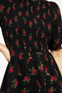 Darcey Floral Print Mini Dress