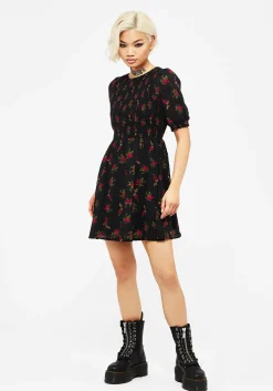 Darcey Floral Print Mini Dress